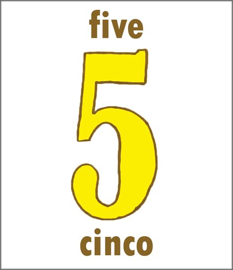 5 in spanish